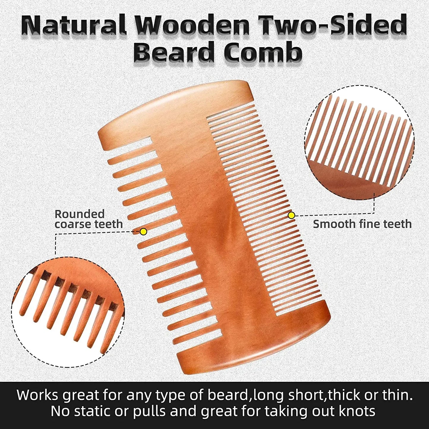 Natural Wood Hair Comb