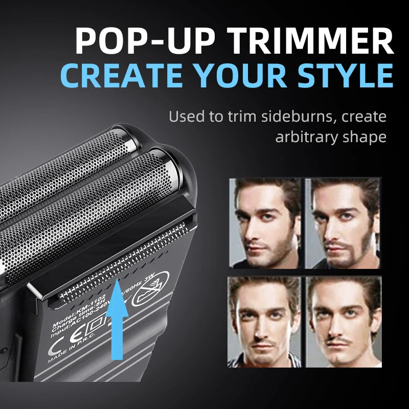 Rechargeable Cordless Shaver for Men