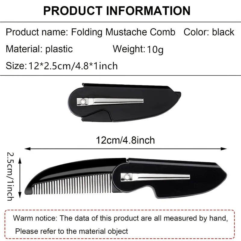 Portable Unscented Beard & Mustache Comb