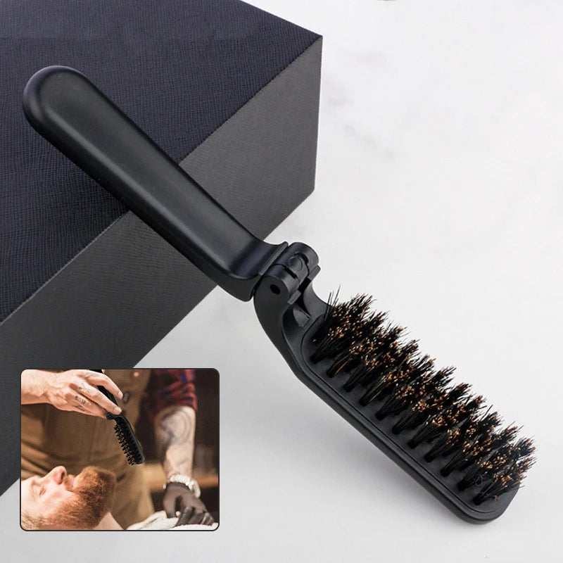 1PCS Soft Boar Bristle Beard Brush